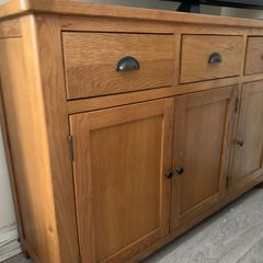 Solid oak furniture set