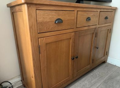 Solid oak furniture set
