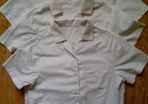 White School Shirts.  Age 7-8