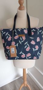 Brakeburn New Navy Summer Bloom Tote Bag