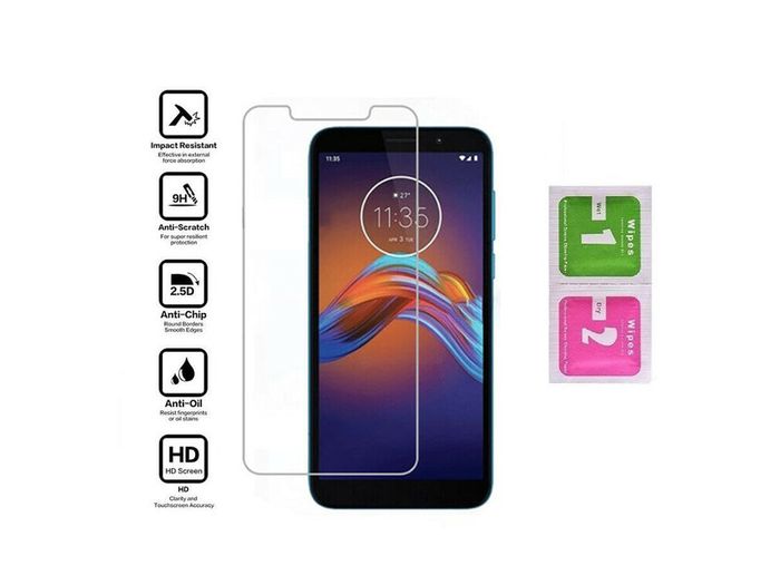 For Motorola Moto E6 Play Tempered Glass Premium Screen Protector Guard Film New - FHT10MTG