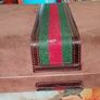 Vintage 1979s/80s Gucci Style Suede Briefcase with web Stripe (Homage/Replica Image 7