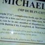Michael Collins reward poster tin metal sign ( POST COST INCLUDED ) Image 5