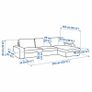 KIVIK 4-seat sofa/couch with chaise longue Image 6