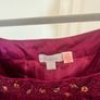 Monsoon Girls Burgundy Crushed Velvet Dress Image 3