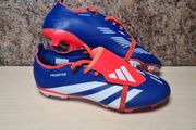 ADIDAS PREDATOR League Fold-Over Tongue Firm Ground Football Boots BLUE size UK 7 EU 40.5
