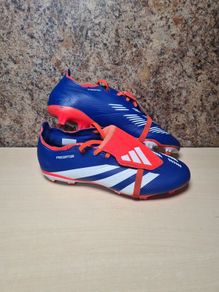 ADIDAS PREDATOR League Fold-Over Tongue Firm Ground Football Boots BLUE size UK 7 EU 40.5