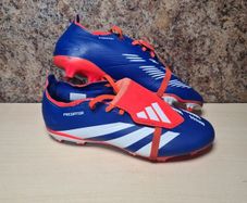 ADIDAS PREDATOR League Fold-Over Tongue Firm Ground Football Boots BLUE size UK 7 EU 40.5