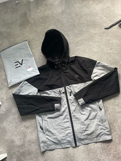 Envii white and black windbreaker