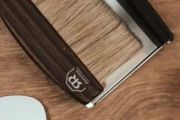 Table Brush &amp; Tray in Beechwood or Thermowood
