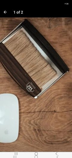 Table Brush & Tray in Beechwood or Thermowood