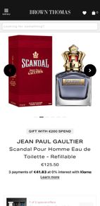 JPG SCANDAL 100ml parfum for him