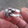 Vintage Rainbow Moonstone Sterling Silver Ring(9.5 g) Image 3