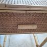 Vintage Bamboo and cane Bedside locker Image 5