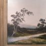 Antique 19thC Original Oil Painting on board Rural Mill & Stone Bridge Image 4