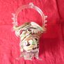 10.75 Inches Tall Murano Millefiori Art Glass Basket Image 9