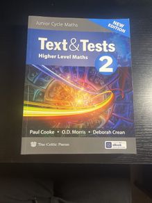 Junior cert Text & Tests higher level maths 2