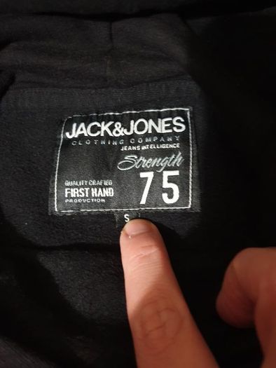 jack & jones black small hoodie