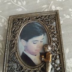 Metal Frame with figurine