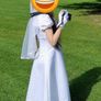 John Rocha Communion or flower girl dress with bolero + gloves + veil age 9 Image 3