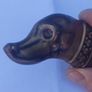 Large Brass Dog Vesta case Image 4