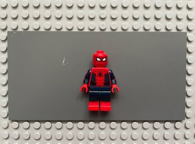 lego super heroes sh0420 Spider-Man minifigure- Black Web Pattern, Red Torso Small Vest, Red Boots
