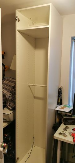IKEA Pax Wadrobe (50cm width) and Navy Door