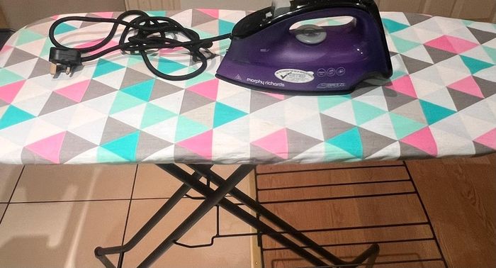 Iron and ironing board