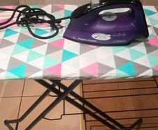 Iron and ironing board