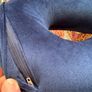 Navy blue washable travel neck pillow Image 4