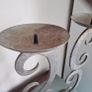 Solid heavy iron vintage candle holders Image 2