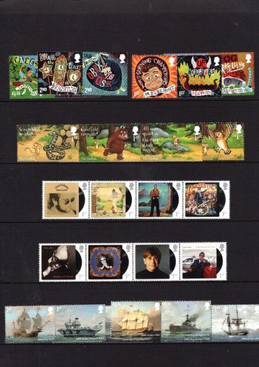 2019 Great Britain Commemorative Stamps Year Pack (includes 5 image showing contents)