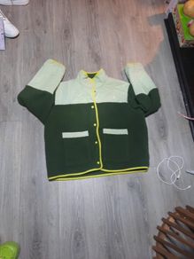 women's green sherpa northface jacket
