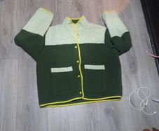 women's green sherpa northface jacket
