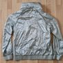 Adidas windbreaker jumper silver shiny size L 16uk Image 7