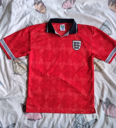 England football Score draw 1990 away shirt