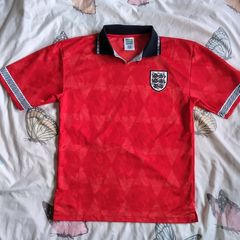 England football Score draw 1990 away shirt