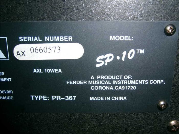 Squier speaker