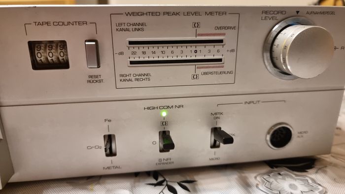 From 1983 Telefunken RC100 tape deck, good condition.
