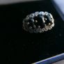 Vintage 9ct  Yellow Gold 375  Sapphire and Diamond Cluster Ring 2,33g Image 6