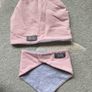 Cotton breathable baby hat and scarf up to 9months Image 2