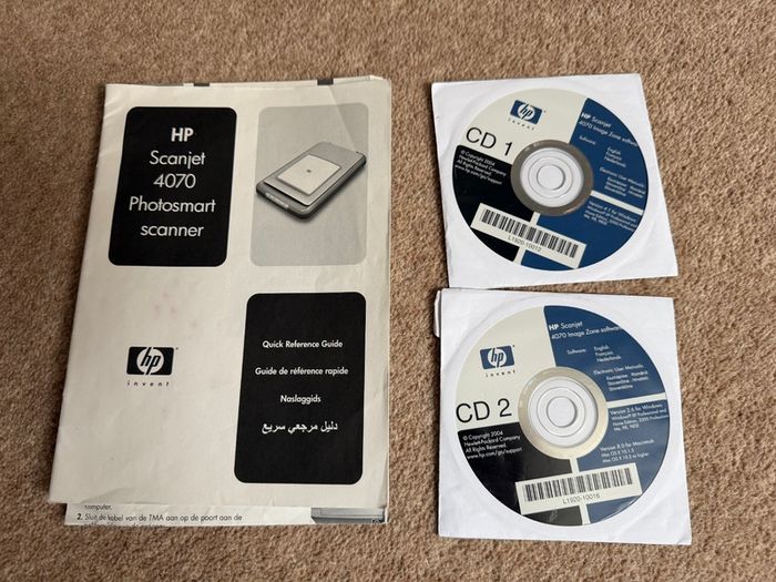 HP Flatbed Scanner with transparency adapter