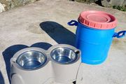 Dog accessories Raised Bowls and food storage