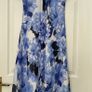 Jacques Vert - Blue and White Flower Print Dress - Size 14 Image 2
