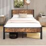 Bed Frame with Wooden Headboard and Footboard Image 8
