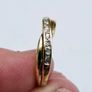 9ct Yellow Gold Diamond Crossover Eternity Ring Image 6