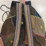 Handmade Patchwork Cotton Backpack Boho Peru Craft Vintage Ethnic Hippie Bag Unisex Image 4
