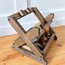 Handcrafted Rustic Wooden Wine Holder Image 2
