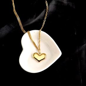 The Affection Heart Necklace  Available for Custom By R'Laith Engraving