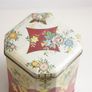Vintage Hexagon Tin Tea Caddy Image 3